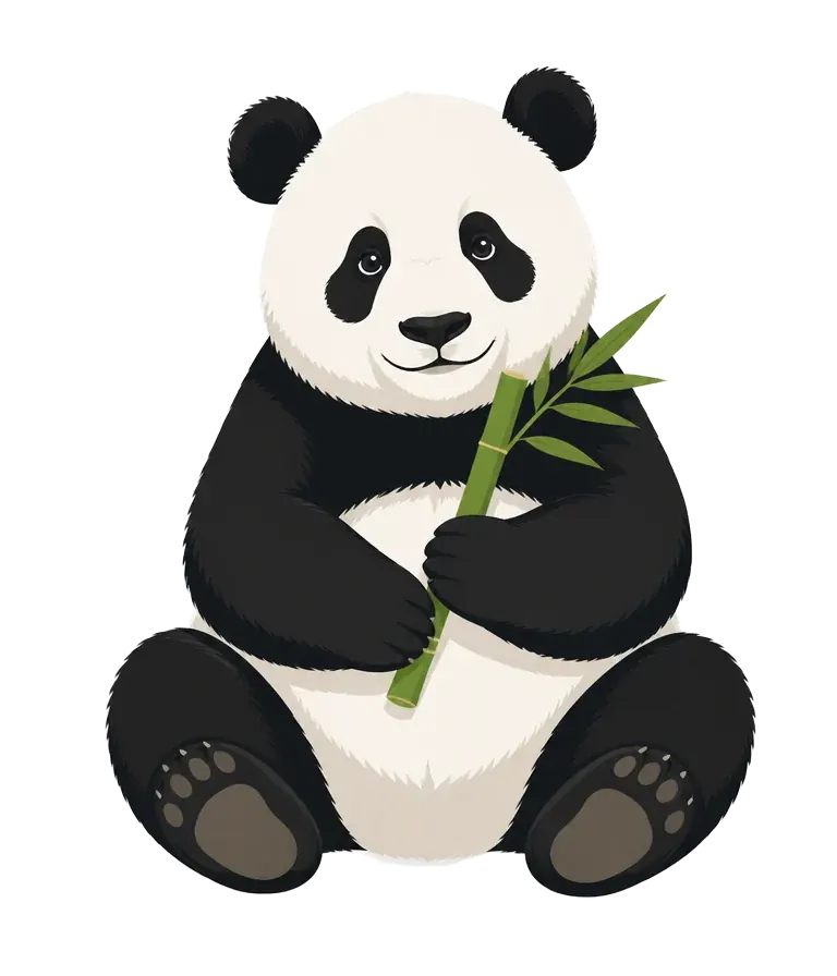 Mascotte panda du Restaurant Panda